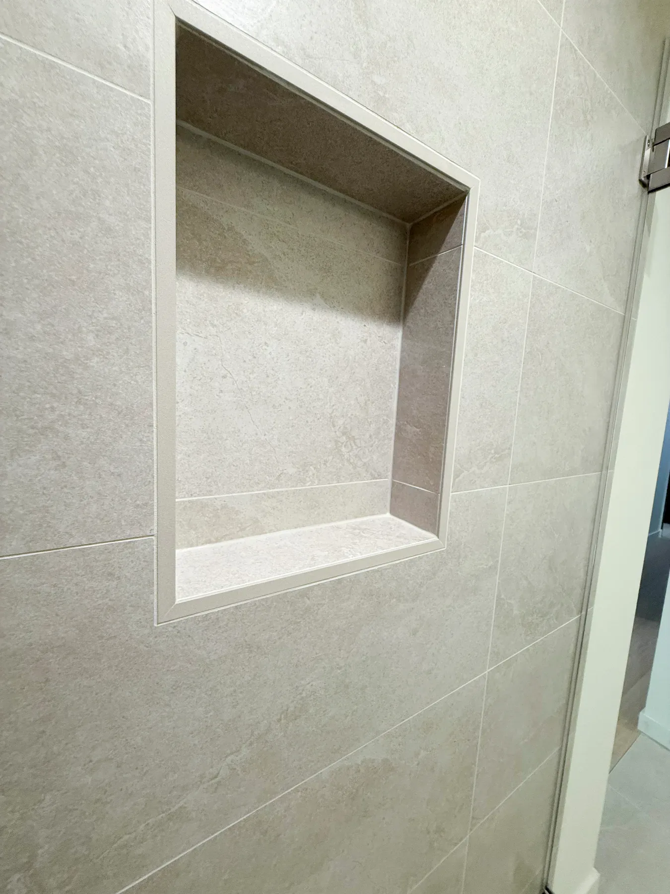 Finished primary bathroom in Bellevue, WA, view 3