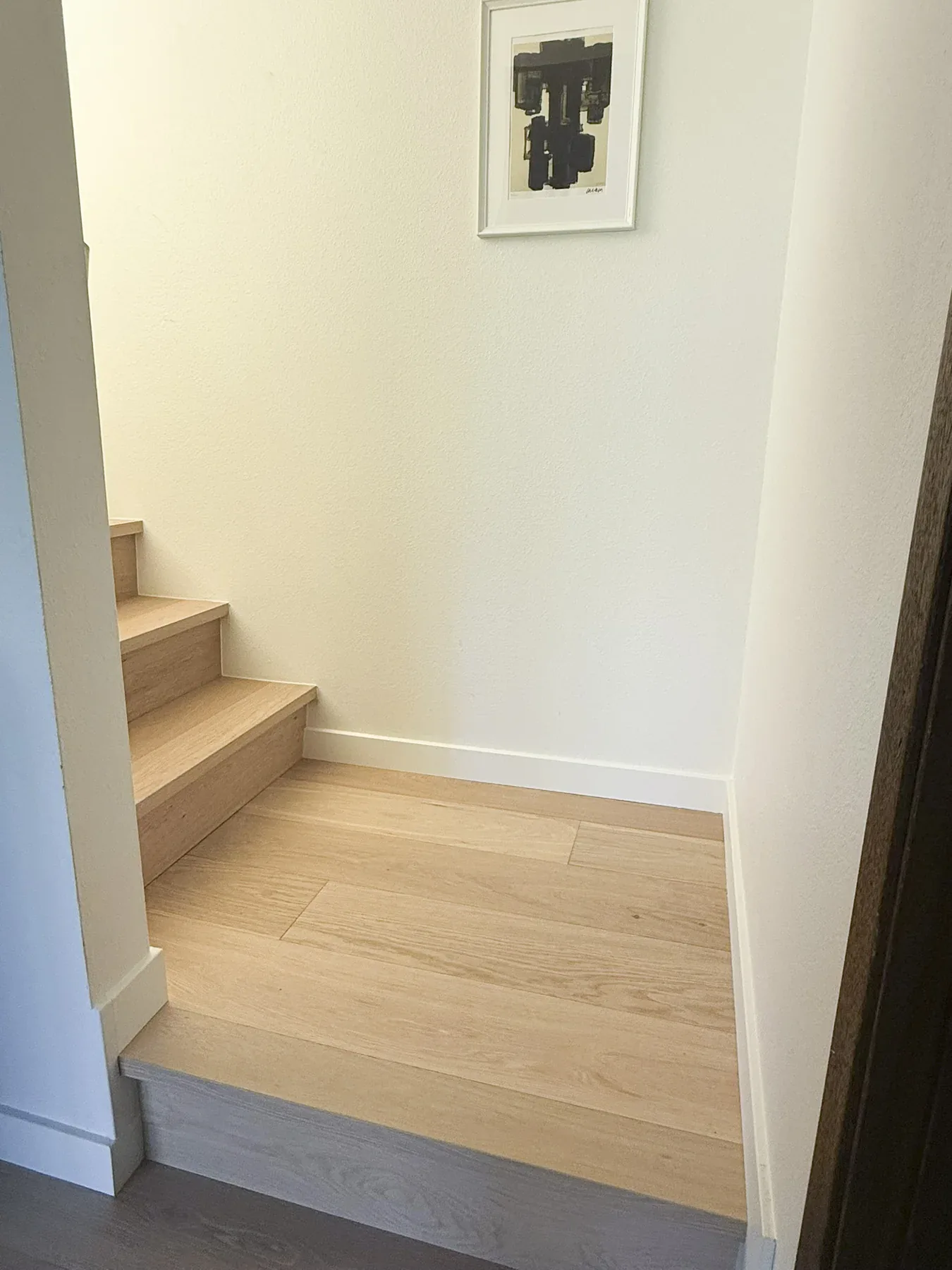 Finished Bellevue stair landing