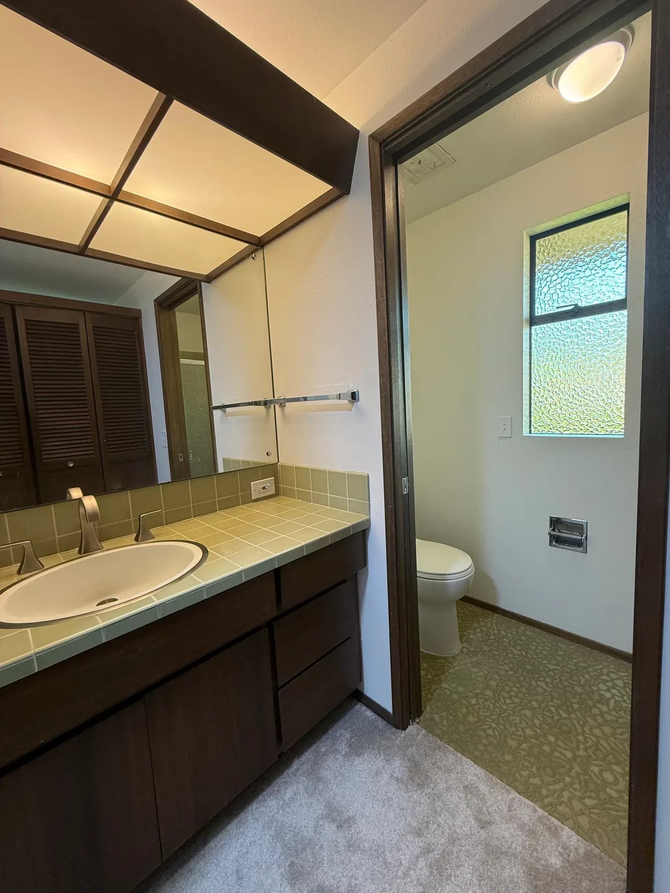 Existing primary bathroom in Bellevue, WA