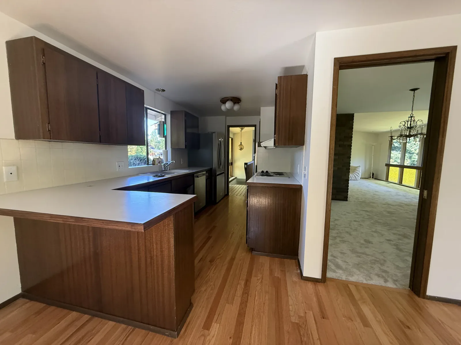 Old Bellevue kitchen cabinetry before remodeling