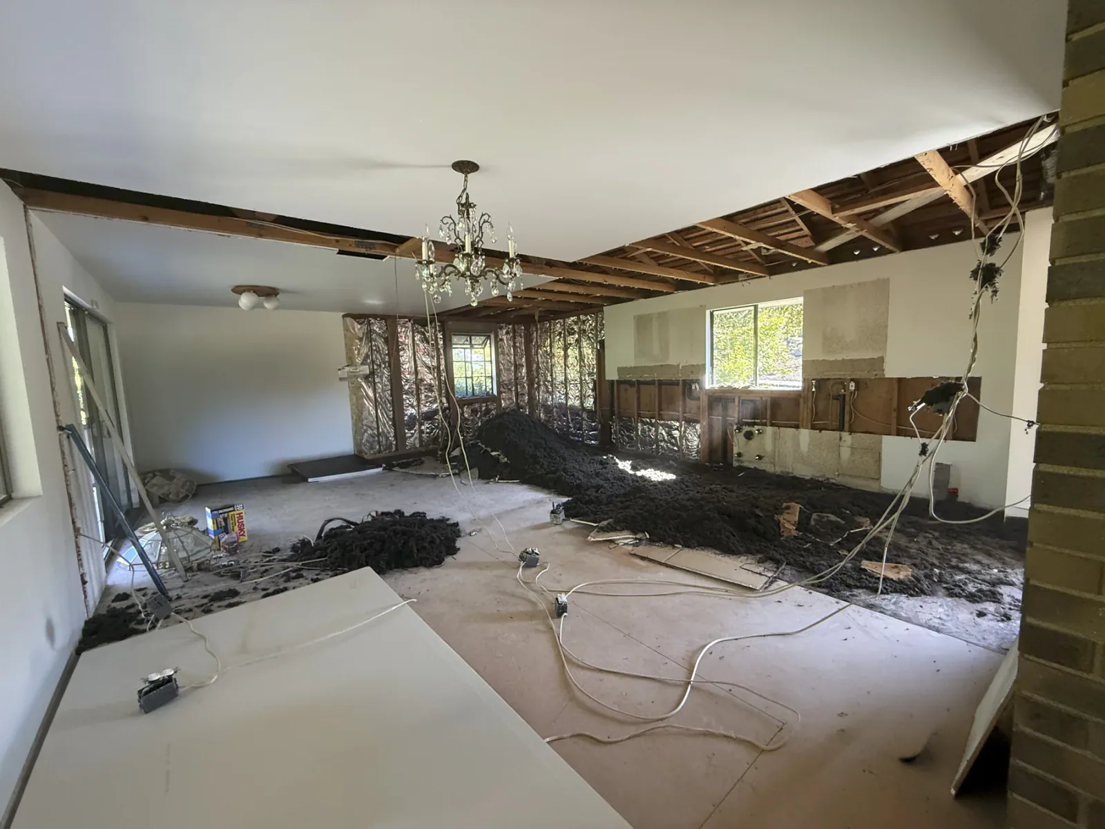 Bellevue kitchen structural and utility upgrades during construction