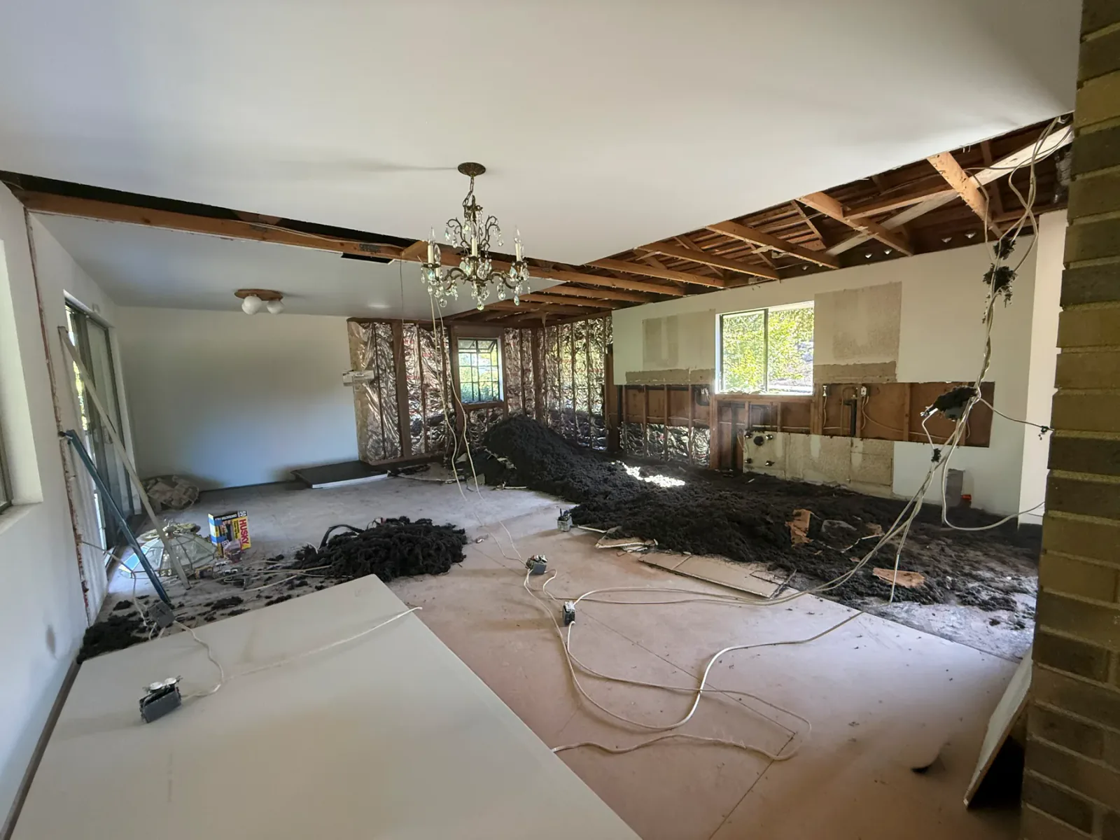 Structural work in progress in Bellevue, WA