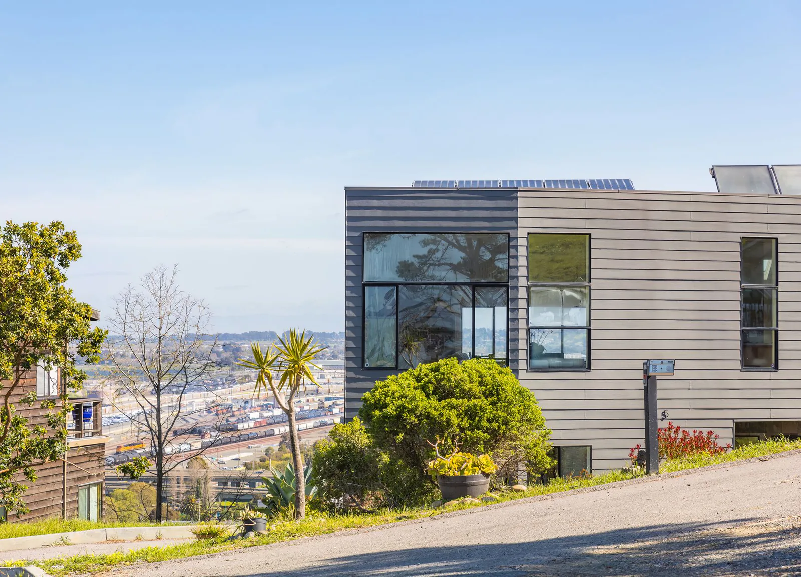Modern home addition and ADU exterior