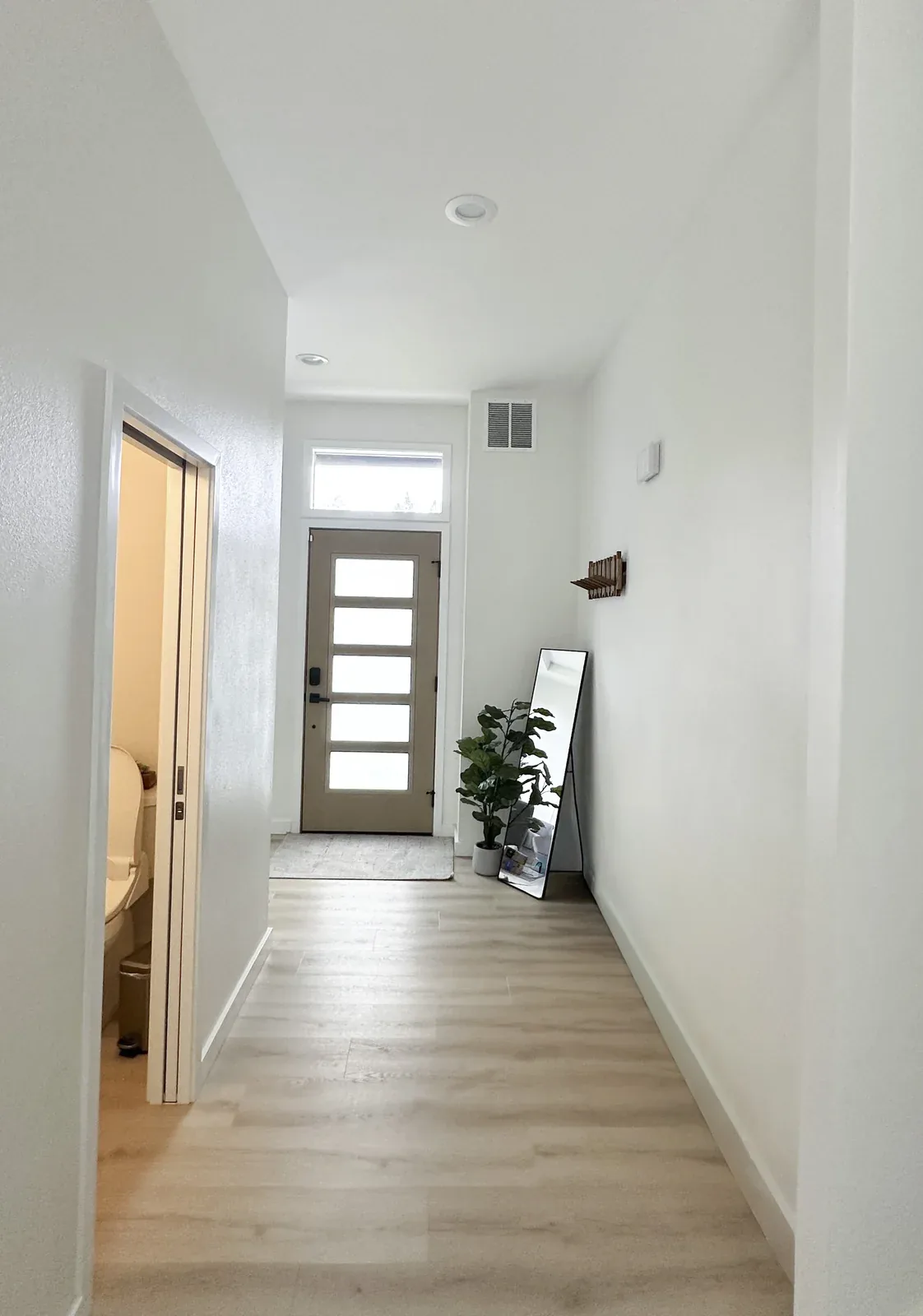 Expanded entry hall after the Kirkland whole home remodel