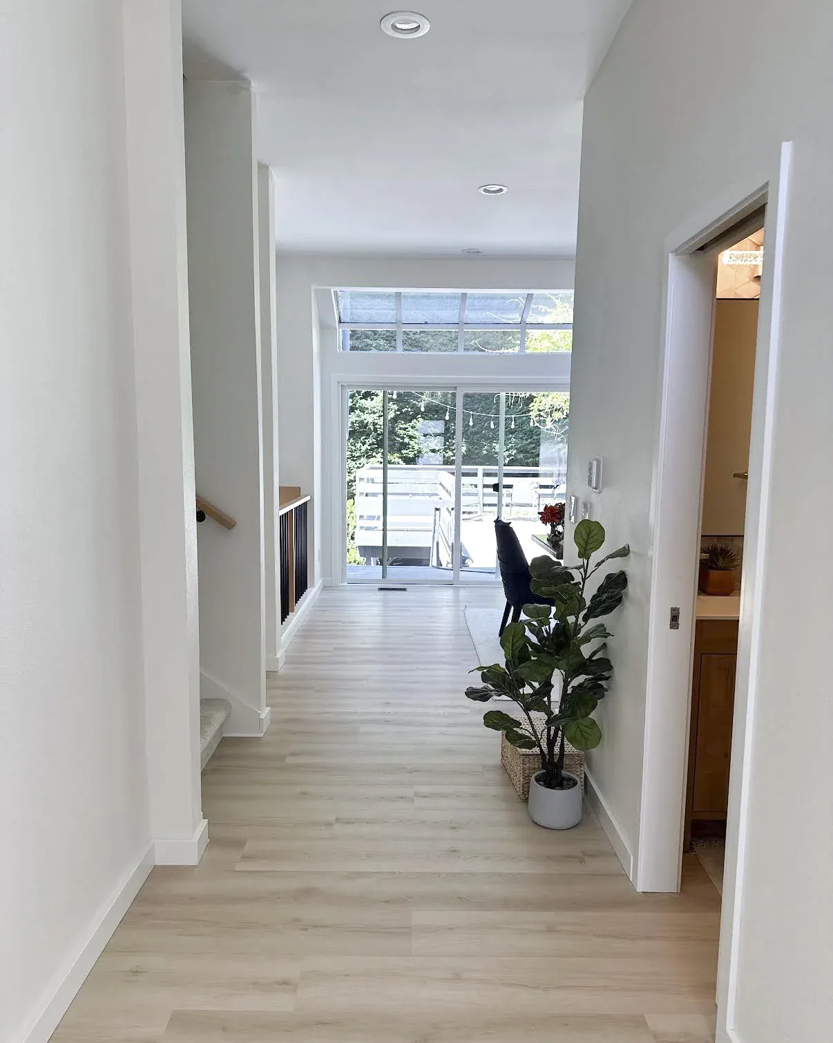 Open foyer sightline after the Kirkland whole home remodel