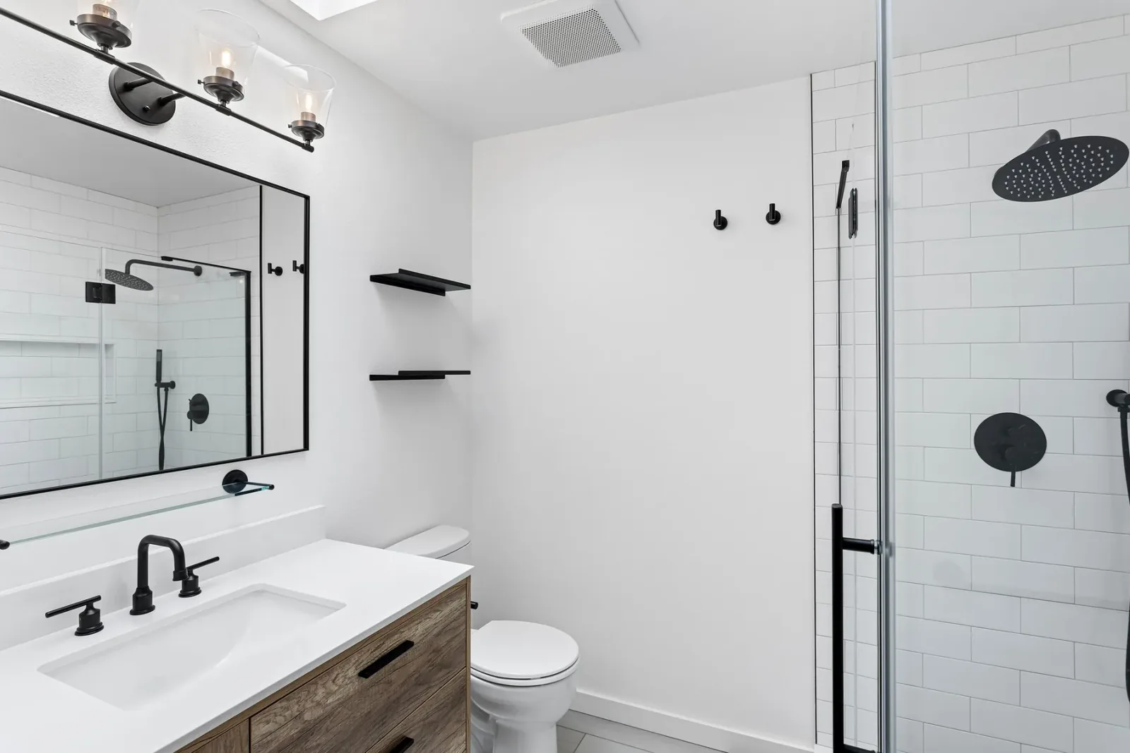 Finished bathroom in Kirkland, WA, view 6