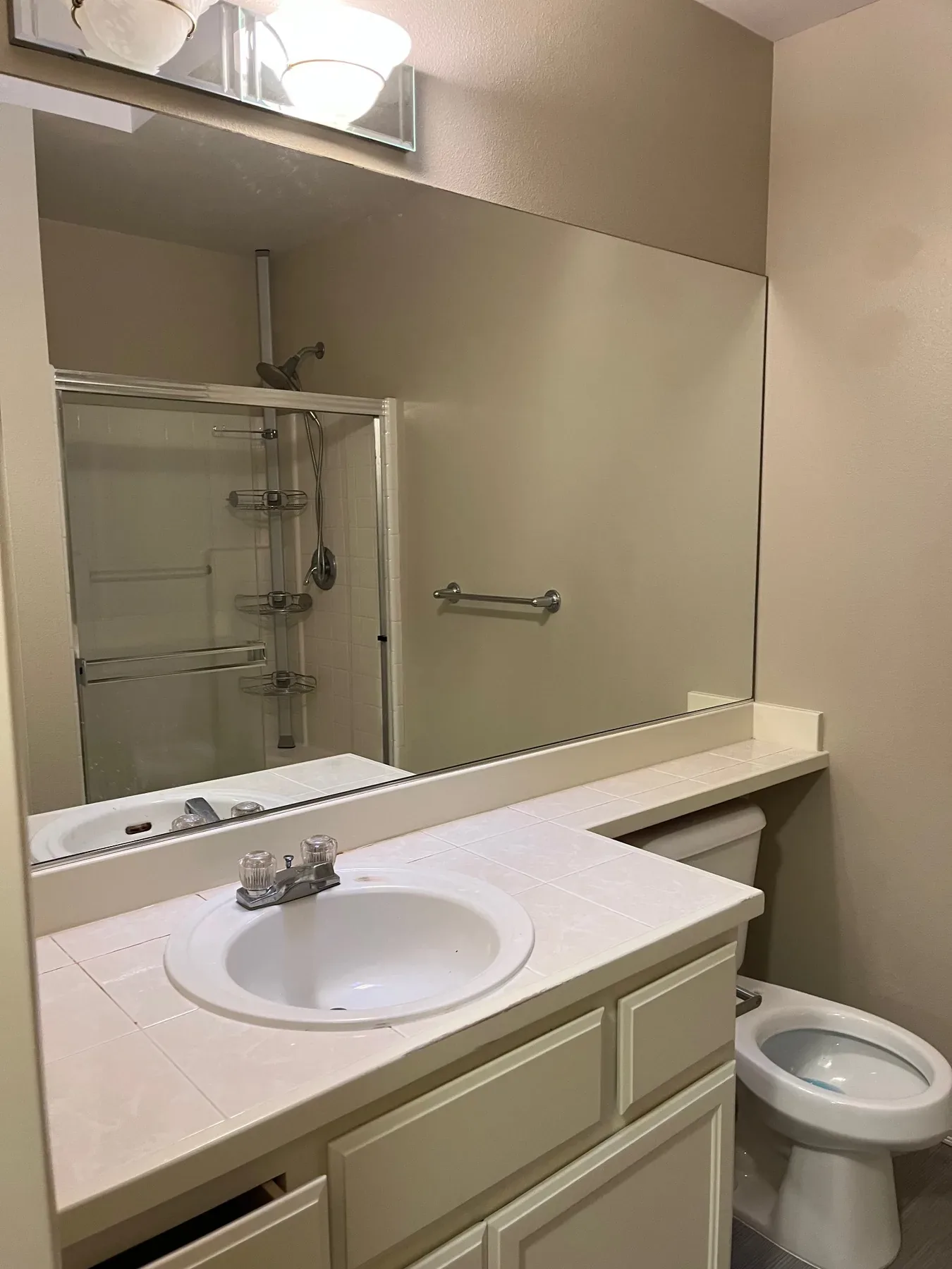 Existing bathroom in Kirkland, WA, view 1