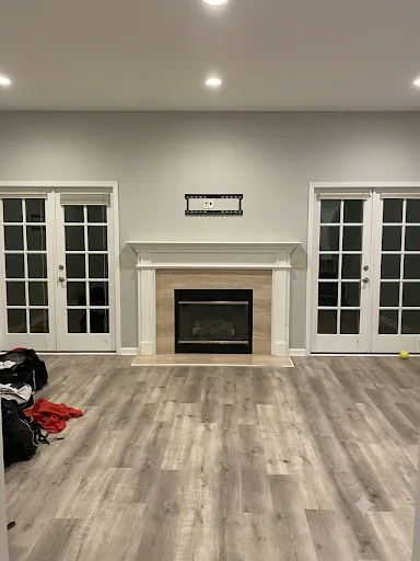 Old lower-level family room before the Kirkland whole home remodel