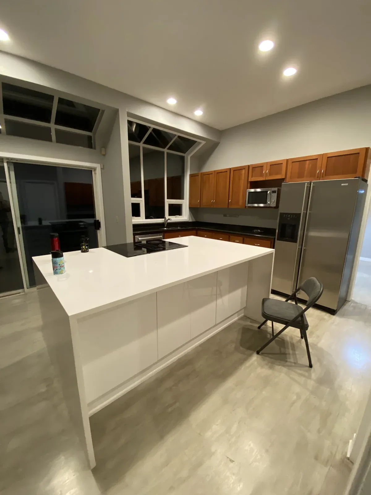 Old kitchen island before the Kirkland whole home remodel