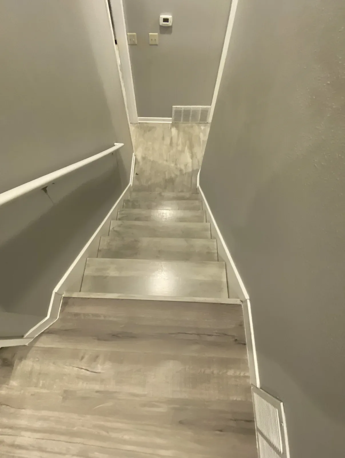 Old staircase before the Kirkland whole home remodel