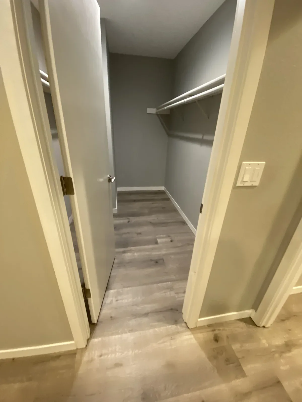 Old walk-in closet before the Kirkland whole home remodel