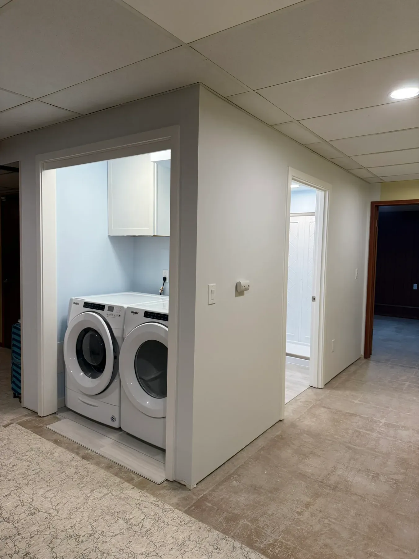Finish installation in progress in Kirkland, WA