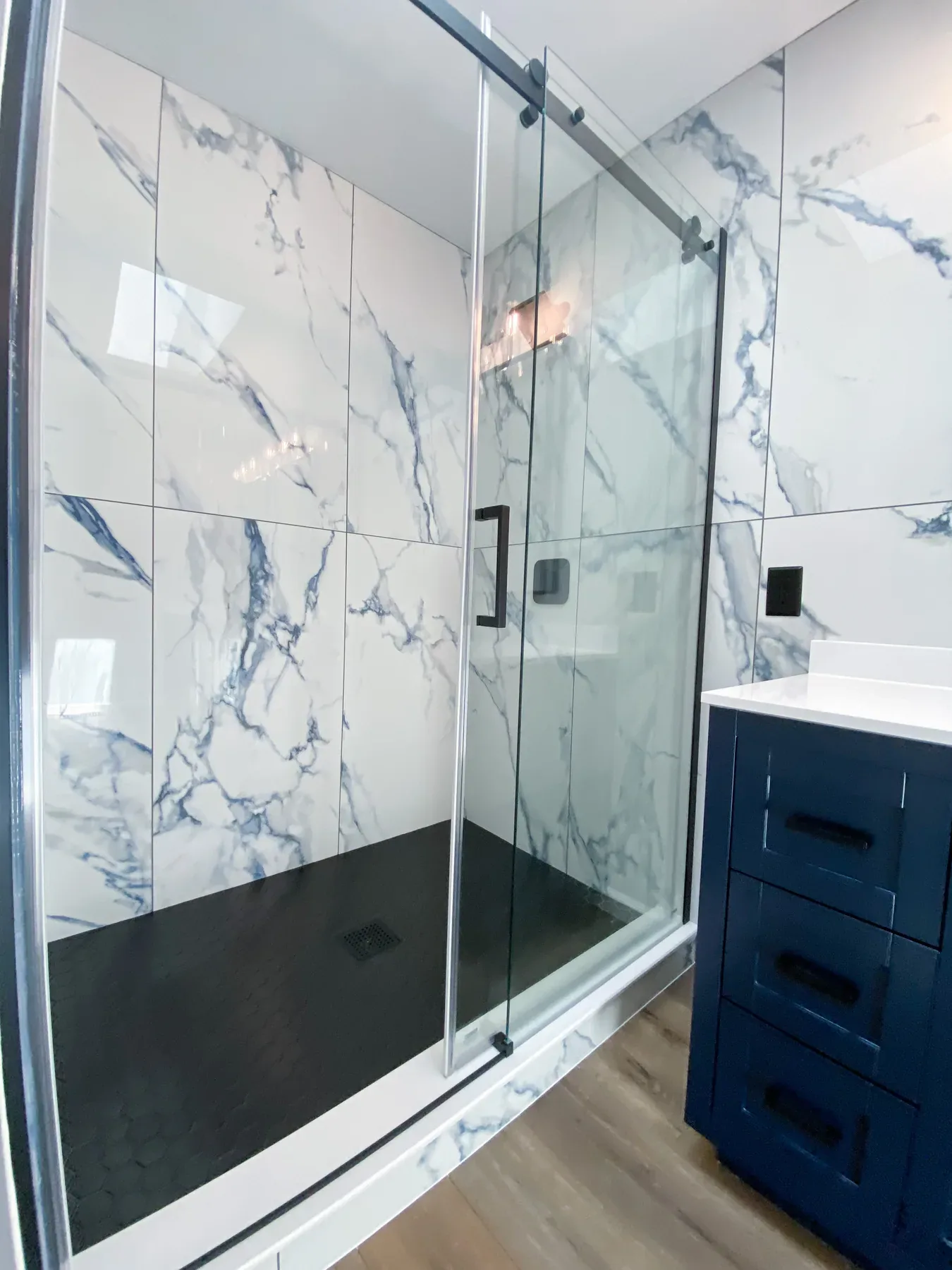 Finished bathroom in Snohomish, WA, view 1