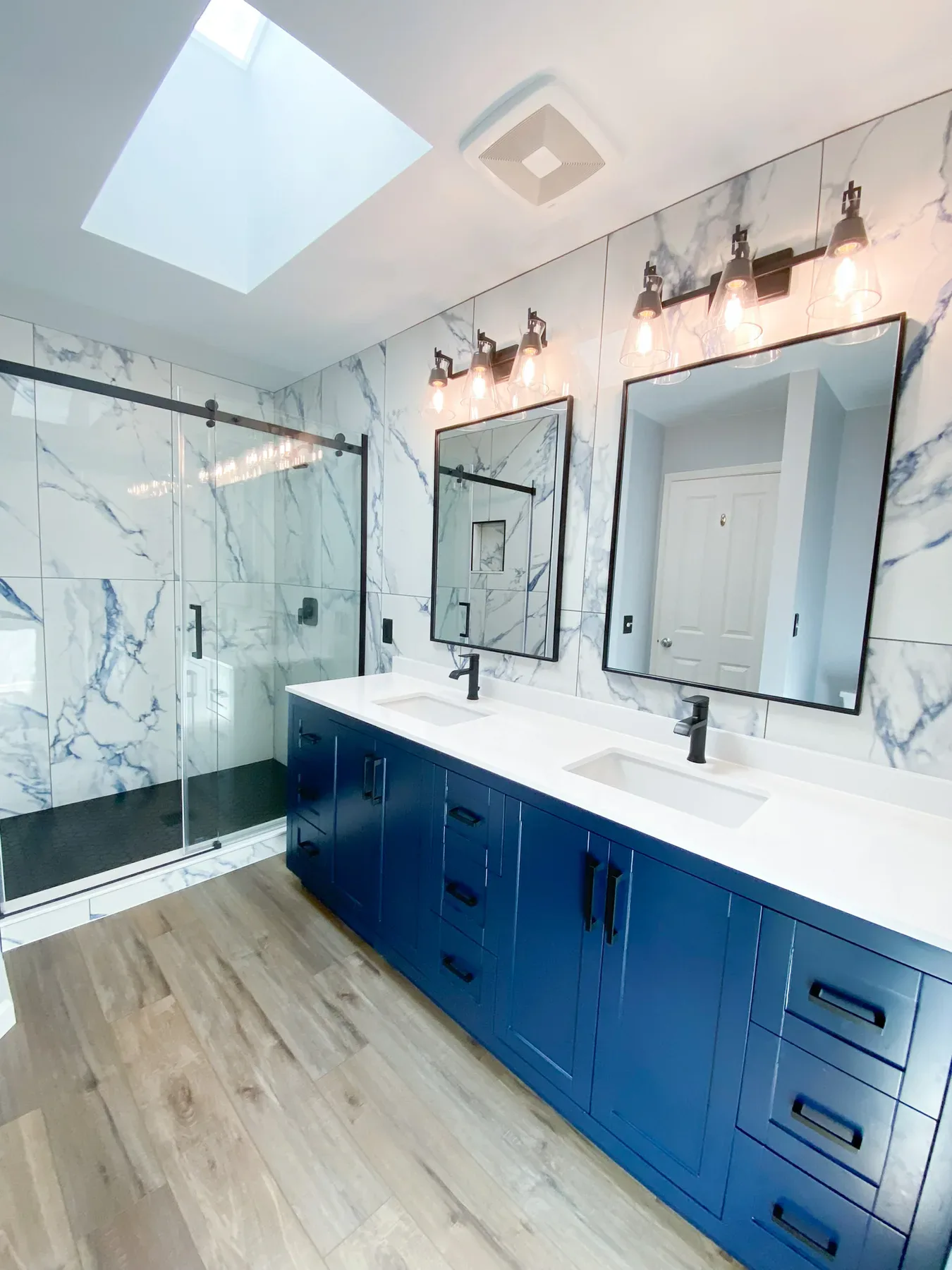 In-progress bathroom in Snohomish, WA